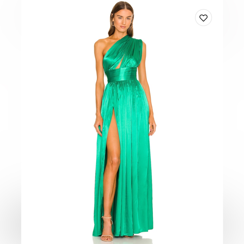 Bronx And Banco Camilla Gown Green Black Tie Dress